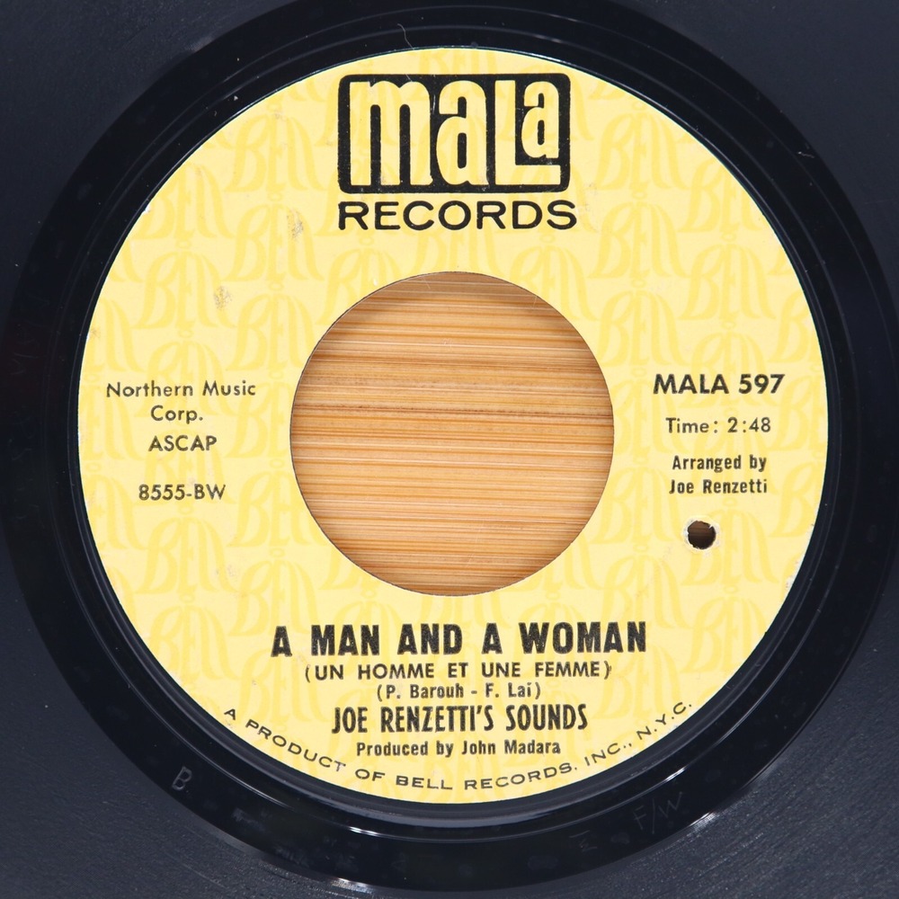 JOE RENZETTI'S SOUNDS - A MAN‎ AND A WOMAN / I'M BLUE - FUNKY SOUL 45